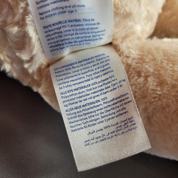 Build-A-Bear Workshop Lot of 2 Teddy Bears Pink & Beige Plush 16" Stuffed Toys - Picture 15 of 16